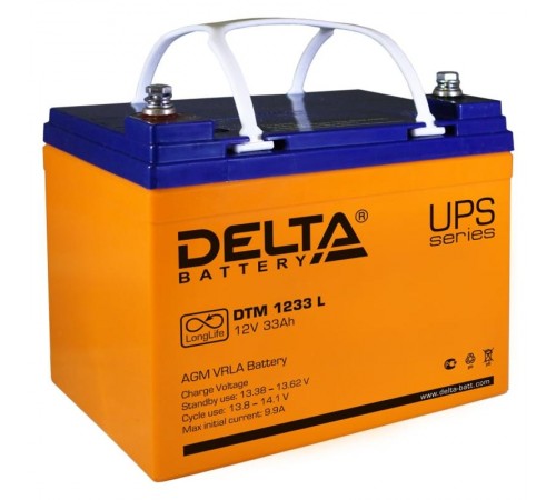 Акумуляторная батарея UPS серии DTM 1233 I  12В/33Ач  DTM 1233 I  DELTA
