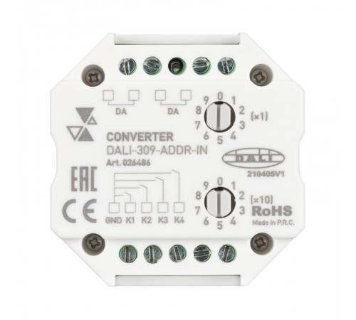 INTELLIGENT ARLIGHT Конвертер DALI-309-ADDR-IN (DALI bus) (INTELLIGENT ARLIGHT, -)  026486  Arlight