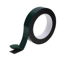 Двухсторонний скотч , черная, вспененная ЭВА основа, 25 мм, ролик 5 м  09-6125  REXANT