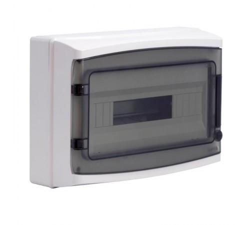 Щиток настенный с дверцей 18 мод.,IP65, серый, с клеммным блоком 63А  RB18W6TGD  DKC