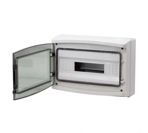 Щиток настенный с дверцей 18 мод.,IP65, серый, с клеммным блоком 63А  RB18W6TGD  DKC