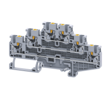 Клемма 3х-ярусная push-in OptiClip CP3L-2,5-3L-I-серый  331867  КЭАЗ