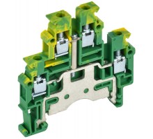 Колодка клеммная CTS-ML-PEN земля 2 ур. 4мм2  YCT13-03-2-K52-004  IEK