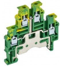 Колодка клеммная CTS-ML-PEN земля 2 ур. 4мм2  YCT13-03-2-K52-004  IEK