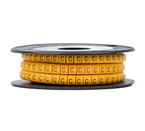 Маркер-кабельный 2,5кв.мм "C" (1000шт.) (ЕС-1) EKF PROxima  plc-KM-2.5-C  EKF