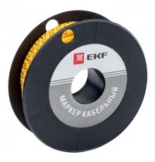 Маркер-кабельный 6,0кв.мм "C" (500шт.) (ЕС-3) EKF PROxima  plc-KM-6-C  EKF