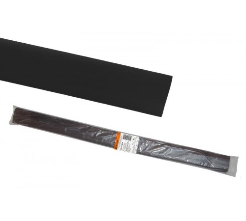 Термоусаживаемая трубка ТУТнг 20/10 черная по 1м (50 м/упак)  SQ0518-0256  TDM