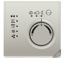 KNX-регулятор с ручкой для установки температуры; алюминий AL2178TS Jung