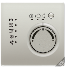 KNX-регулятор с ручкой для установки температуры; алюминий AL2178TS Jung