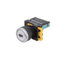 ВК22-EA3341-65У1, белый, с символом "" или "", 1НО, цилиндр, d22мм, IP65, выключатель кнопочный  (ЭТ)   ET521006   Электротехник