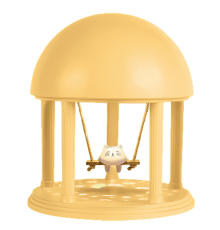 Светильник настольный КОТИК (желт.)  .5061293  Jazzway