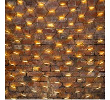 Гирлянда "Сеть" 2x3м, черный КАУЧУК, 432 LED ТЕПЛЫЙ БЕЛЫЙ  217-126  NEON-NIGHT