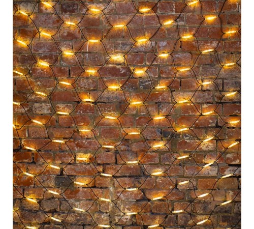 Гирлянда "Сеть" 2x3м, черный КАУЧУК, 432 LED ТЕПЛЫЙ БЕЛЫЙ  217-126  NEON-NIGHT