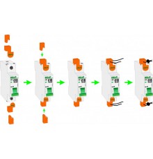 Заглушки клеммные пломбируемые для ВА-103 ком  18039DEK  DEKraft