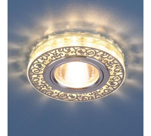 Светильник точечный встраиваемый 6034 MR16 CH/CL хром/прозрачный  a029893  Elektrostandard