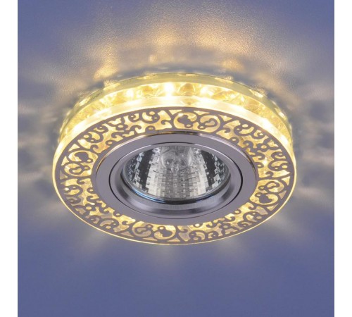 Светильник точечный встраиваемый 6034 MR16 CH/CL хром/прозрачный  a029893  Elektrostandard