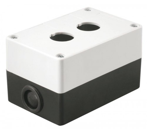 Корпус КП102 для кнопок 2места белый   BKP10-2-K01  IEK