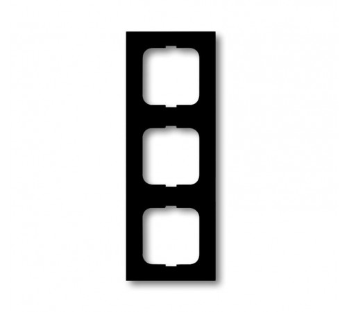 Рамка 3-постовая, серия, серия solo/future, цвет чёрный бархат  1754-0-4421   2CKA001754A4421  ABB