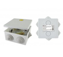 Коробка уравнивания потенциалов (КУП) о/п 100х100х50 мм, шина 6х9, 8 групп, IP55, инд. Штрихкод  SQ1401-1361  TDM