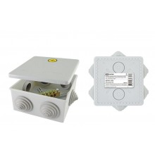 Коробка уравнивания потенциалов (КУП) о/п 100х100х50 мм, шина 6х9, 8 групп, IP55, инд. Штрихкод  SQ1401-1361  TDM