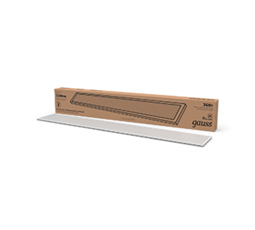 Светильник светодиодный универсальный 36W 2470lm 6500K IP20 1198*180*19мм офисный призм. рассеиватель 1/4  860125336  Gauss