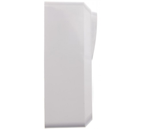 Этюд Белый О/У Блок: Розетка с заземлением со шторками+Выключатель 2-клавишный  BPA16-202B  SE