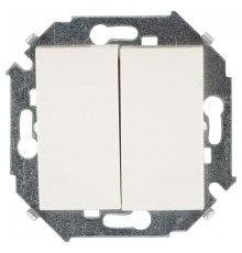 Simon 15 Сл. кость Выключатель 2-кл проходной, 16А 250В, винт. зажим  1591397-031  Simon