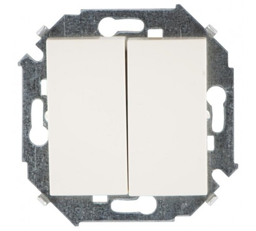 Simon 15 Сл. кость Выключатель 2-кл, 16А 250В, винт. зажим  1591398-031  Simon