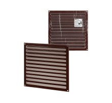 Решетка металл. усиленная 300х300, коричневая, с покрытием полимерной эмалью,  SQ1807-0731  TDM