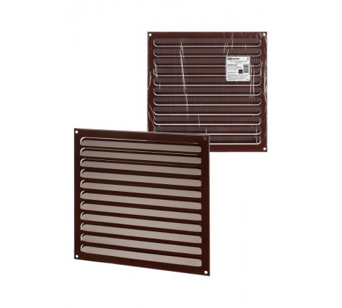 Решетка металл. усиленная 300х300, коричневая, с покрытием полимерной эмалью,  SQ1807-0731  TDM