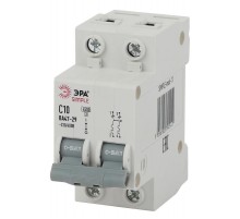 Выключатель автоматический двуххполюсный SIMPLE-mod-11 ВА47-29 2P 10А 4,5кА характеристика C SIMPLE  Б0039228  ЭРА