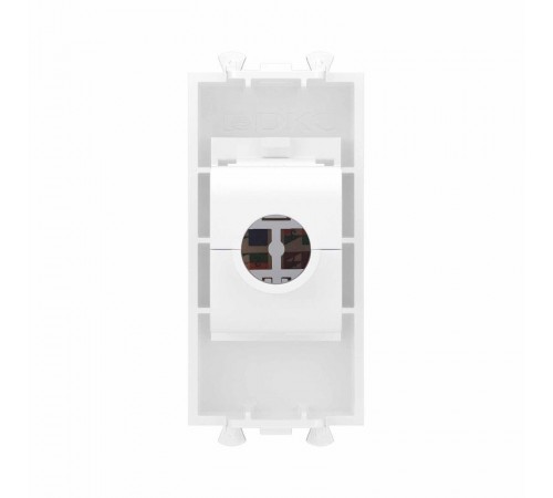 Компьютерная розетка RJ-45 без шторки модульная, кат.6, "Avanti", "Белое облако", 1 модуль  4400691  DKC