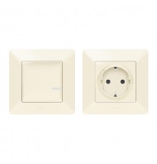Пакет для управления быт. электроприборами Valena Life (розетка Умн. с/з 16А 230В+Умн. беспроводн. 1-кл. выкл.) сл. кость Netatmo  752254  Legrand