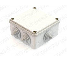 Коробка распределительная для о/п облегченного типа белая 100х100х45, IP44 , 6 вводов (48шт)  GE41231-01  GREENEL