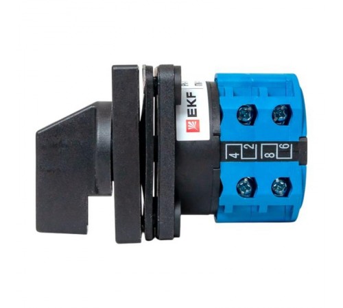 Переключатель кулачковый ПК-1-52 10А 2P "1-2" IP65  pk-1-52-10-65  EKF