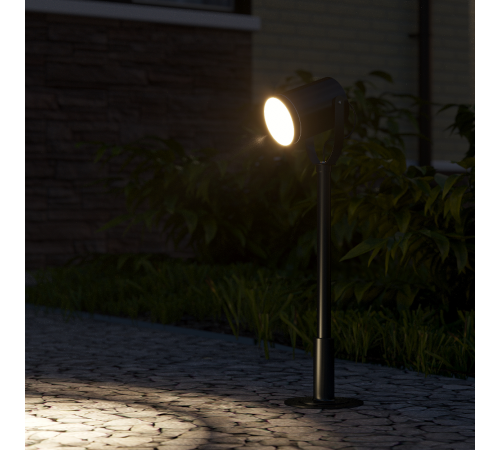 Светильник садово-парковый Sonata ландшафтный, 1xGU10, 90x70x475mm, 170-240V / 50Hz, Max.35W, IP54  GD154  Gauss