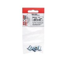 Гайка-втулка плоская оцинк. М6х12мм (4 шт) - пакет   127415  Tech-KREP