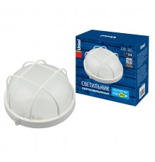 Светильник пылевлагозащищенный для ЖКХ под лампу Е27 UWL-R02 100W/E27 IP54 WHITE Kруг/Решетка  UL-00006772  Uniel