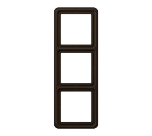 Рамка для вертикальной и горизонтальной установки, 3 поста; дюропласт; коричневый; CD500  CD583BR  Jung
