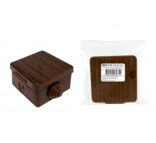 Коробка распределительная о/п 65х65х50мм, крышка, бук, IP54, 4вх. инд. штрихкод  SQ1401-0611  TDM