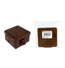 Коробка распределительная о/п 65х65х50мм, крышка, бук, IP54, 4вх. инд. штрихкод  SQ1401-0611  TDM