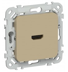 FLITE Розетка HDMI РШДМА-ФлХ хаки  FI-H10-K59  IEK