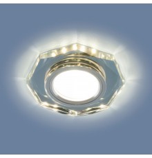 Светильник точечный встраиваемый 2226 MR16 SL зеркальный/серебро (8020 MR16 SL) с подсветкой  a044293  Elektrostandard