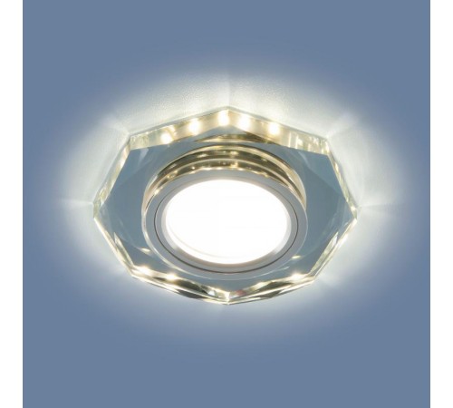 Светильник точечный встраиваемый 2226 MR16 SL зеркальный/серебро (8020 MR16 SL) с подсветкой  a044293  Elektrostandard