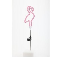 Cветильник садовый декоративный неоновый Фламинго ERASF012-30 на солнечной батарее  Б0044238  ЭРА