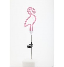 Cветильник садовый декоративный неоновый Фламинго ERASF012-30 на солнечной батарее  Б0044238  ЭРА