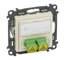 Valena LIFE Сл.кость Оптическая розетка для подключ оптоволок каб. SC/APC с лиц. пан.  753230  Legrand