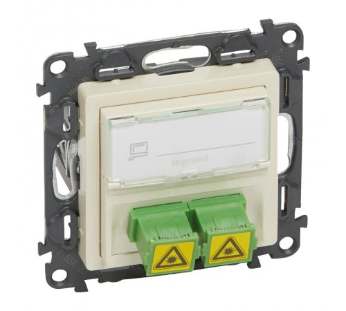 Valena LIFE Сл.кость Оптическая розетка для подключ оптоволок каб. SC/APC с лиц. пан.  753230  Legrand