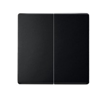 Клавиша двойная для выключателя черного матового цвета S82 Concept  8200026-098  Simon