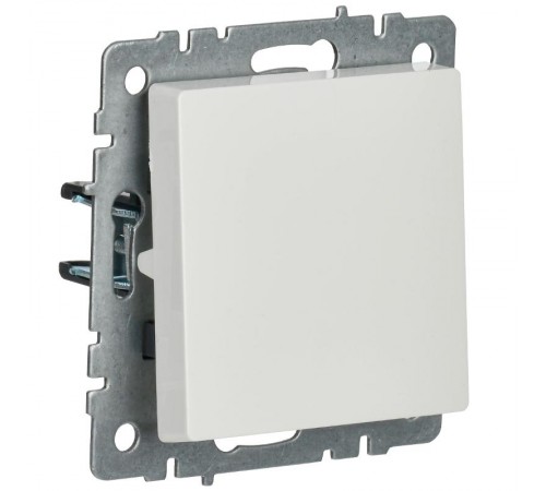 BRITE Выключатель 1-клавишный 10А ВС10-1-0-БрБ белый  BR-V10-0-10-K01  IEK